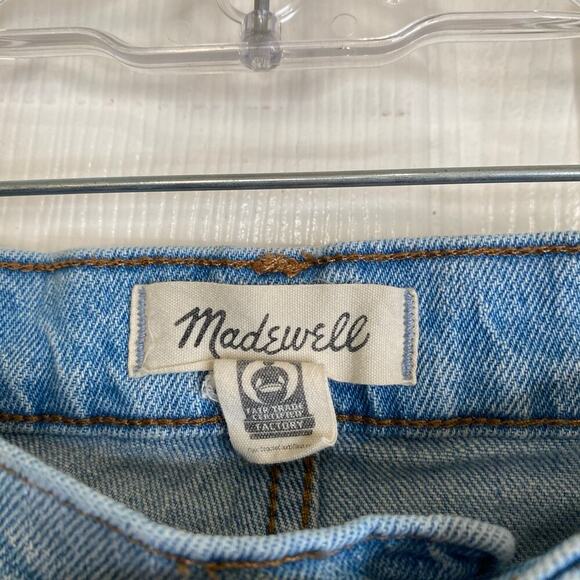 MADEWELL The High-Rise Slim Crop Boyjean Dumas Wash Ripped Edition Size 24 - Picture 6 of 12